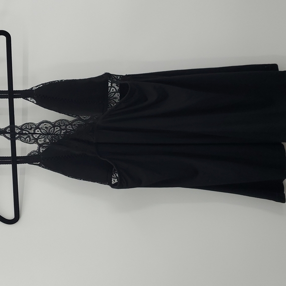 Daisy Fuentes Women Chemise Teddy Babydoll Soft Stretch Mother Day Black Sz 1X - Picture 9 of 17